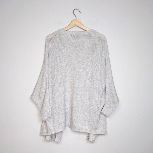 Madewell Seabank Cardigan Sweater Gray Dolman 3/4 Sleeve Knit Size Small - Picture 9 of 13